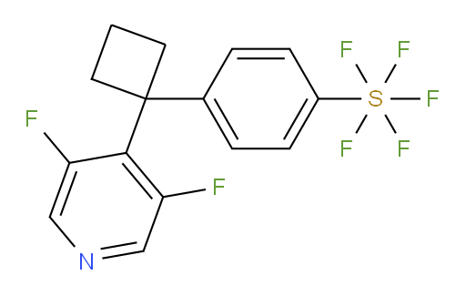 4-(1-(3,5-difluoropyridin-4-yl)cyclobutyl)(pentafluoromercapto)benzene
