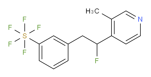 3-(2-fluoro-2-(3-methylpyridin-4-yl)ethyl)(pentafluoromercapto)benzene