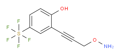 2-(3-(aminooxy)prop-1-yn-1-yl)-4-(pentafluoromercapto)phenol