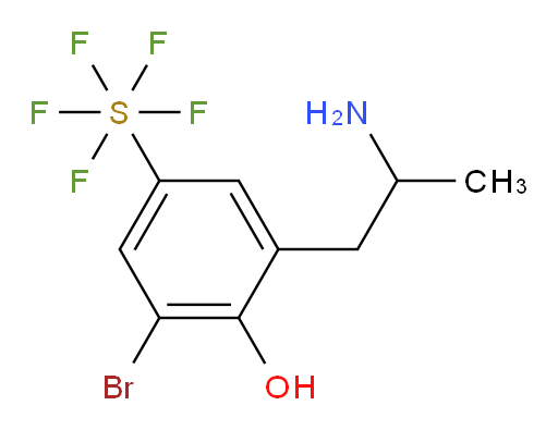 [3-(2-Aminopropyl)-5-bromo-4-hydroxyphenyl]sulfur pentafluoride