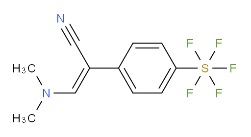 [4-[1-Cyano-2-(dimethylamino)ethenyl]phenyl]sulfur pentafluoride