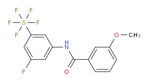 [3-fluoro-5-[(3-methoxybenzoyl)amino]phenyl]sulfur pentafluoride