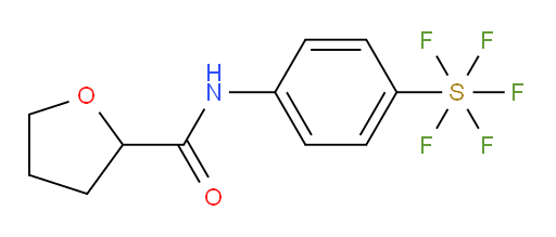 N-(4-(pentafluoromercapto)phenyl)tetrahydrofuran-2-carboxamide