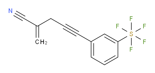 5-(3-(pentafluoromercapto)phenyl)-2-methylenepent-4-ynenitrile