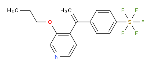 4-(1-(3-propoxypyridin-4-yl)vinyl)(pentafluoromercapto)benzene