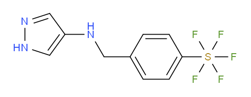 4-(((1H-pyrazol-4-yl)amino)methyl)(pentafluoromercapto)benzene
