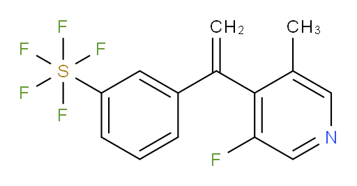 3-(1-(3-fluoro-5-methylpyridin-4-yl)vinyl)(pentafluoromercapto)benzene