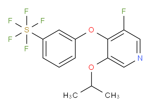 3-((3-fluoro-5-isopropoxypyridin-4-yl)oxy)(pentafluoromercapto)benzene