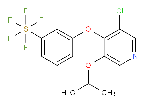 3-((3-chloro-5-isopropoxypyridin-4-yl)oxy)(pentafluoromercapto)benzene
