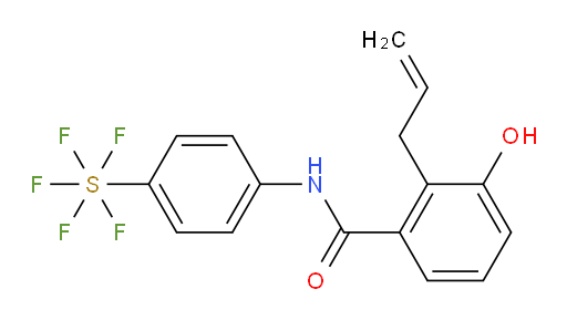 [4-[[3-hydroxy-2-(2-propen-1-yl)benzoyl]amino]phenyl]sulfur pentafluoride