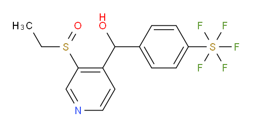 (3-(ethylsulfinyl)pyridin-4-yl)(4-(pentafluoromercapto)phenyl)methanol