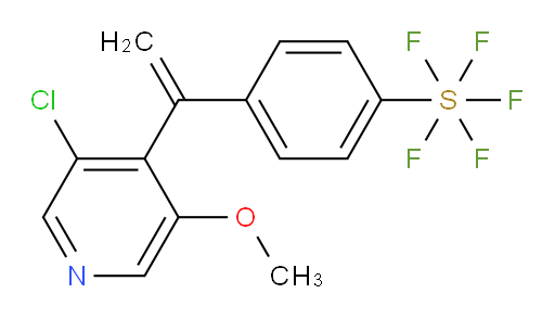 4-(1-(3-chloro-5-methoxypyridin-4-yl)vinyl)(pentafluoromercapto)benzene