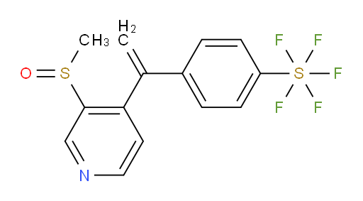 4-(1-(3-(methylsulfinyl)pyridin-4-yl)vinyl)(pentafluoromercapto)benzene