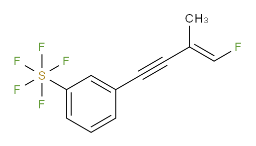 (E)-3-(4-fluoro-3-methylbut-3-en-1-yn-1-yl)(pentafluoromercapto)benzene