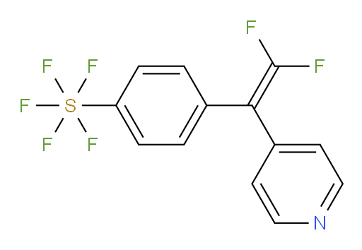 4-(2,2-difluoro-1-(pyridin-4-yl)vinyl)(pentafluoromercapto)benzene