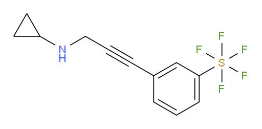 3-(3-(cyclopropylamino)prop-1-yn-1-yl)(pentafluoromercapto)benzene