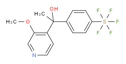 1-(4-(pentafluoromercapto)phenyl)-1-(3-methoxypyridin-4-yl)ethanol