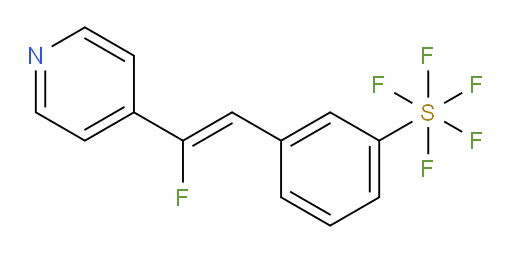 (Z)-3-(2-fluoro-2-(pyridin-4-yl)vinyl)(pentafluoromercapto)benzene