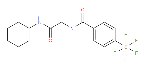 N-(2-(cyclohexylamino)-2-oxoethyl)-4-(pentafluoromercapto)benzamide