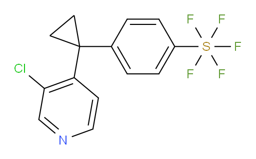 4-(1-(3-chloropyridin-4-yl)cyclopropyl)(pentafluoromercapto)benzene