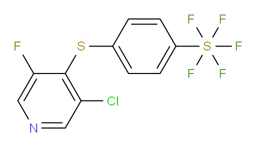 4-((3-chloro-5-fluoropyridin-4-yl)thio)(pentafluoromercapto)benzene