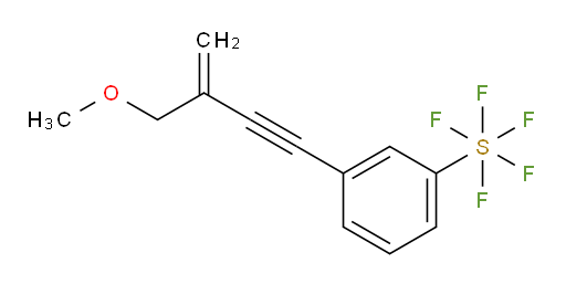 3-(3-(methoxymethyl)but-3-en-1-yn-1-yl)(pentafluoromercapto)benzene