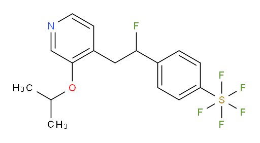 4-(1-fluoro-2-(3-isopropoxypyridin-4-yl)ethyl)(pentafluoromercapto)benzene