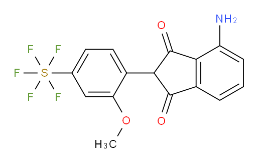 4-amino-2-(4-(pentafluoromercapto)-2-methoxyphenyl)-1H-indene-1,3(2H)-dione
