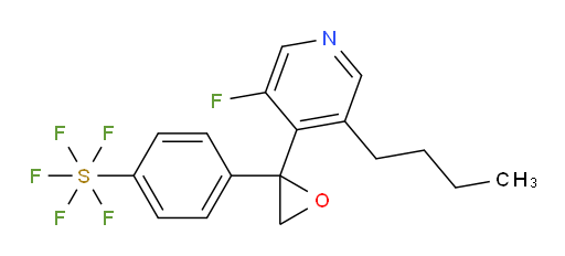 4-(2-(3-butyl-5-fluoropyridin-4-yl)oxiran-2-yl)(pentafluoromercapto)benzene
