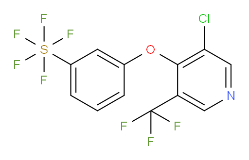 3-((3-chloro-5-(trifluoromethyl)pyridin-4-yl)oxy)(pentafluoromercapto)benzene