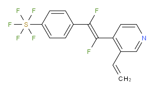 (E)-4-(1,2-difluoro-2-(3-vinylpyridin-4-yl)vinyl)(pentafluoromercapto)benzene