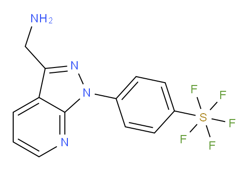 4-(3-(aminomethyl)-1H-pyrazolo[3,4-b]pyridin-1-yl)(pentafluoromercapto)benzene