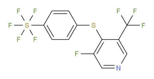 4-((3-fluoro-5-(trifluoromethyl)pyridin-4-yl)thio)(pentafluoromercapto)benzene