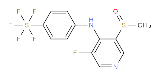 4-((3-fluoro-5-(methylsulfinyl)pyridin-4-yl)amino)(pentafluoromercapto)benzene
