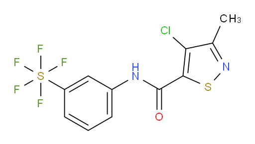 [3-[[(4-Chloro-3-methyl-5-isothiazolyl)carbonyl]amino]phenyl]sulfur pentafluoride
