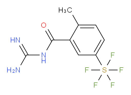 [3-[[(aminoiminomethylene)amino]carbonyl]-4-methylphenyl]sulfur pentafluoride