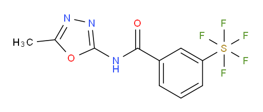 [3-[[(5-methyl-1,3,4-oxadiazol-2-yl)amino]carbonyl]phenyl]sulfur pentafluoride