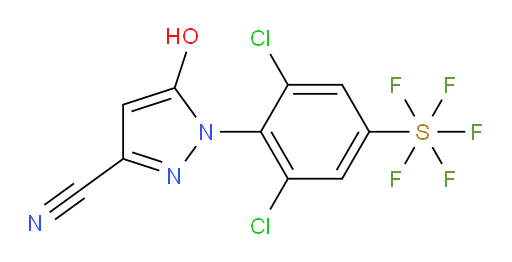 [3,5-Dichloro-4-(3-cyano-5-hydroxy-1H-pyrazol-1-yl)phenyl]sulfur pentafluoride