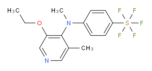 4-((3-ethoxy-5-methylpyridin-4-yl)(methyl)amino)(pentafluoromercapto)benzene