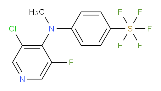4-((3-chloro-5-fluoropyridin-4-yl)(methyl)amino)(pentafluoromercapto)benzene