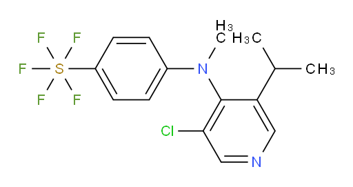 4-((3-chloro-5-isopropylpyridin-4-yl)(methyl)amino)(pentafluoromercapto)benzene
