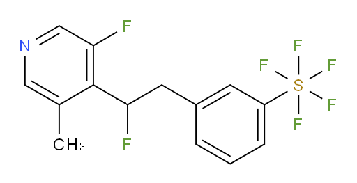 3-(2-fluoro-2-(3-fluoro-5-methylpyridin-4-yl)ethyl)(pentafluoromercapto)benzene