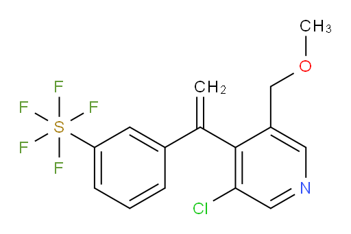 3-(1-(3-chloro-5-(methoxymethyl)pyridin-4-yl)vinyl)(pentafluoromercapto)benzene