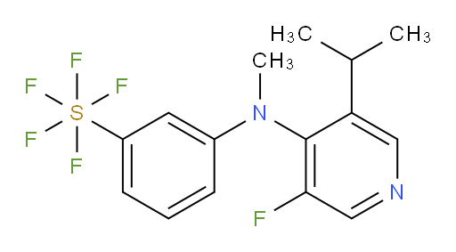 3-((3-fluoro-5-isopropylpyridin-4-yl)(methyl)amino)(pentafluoromercapto)benzene