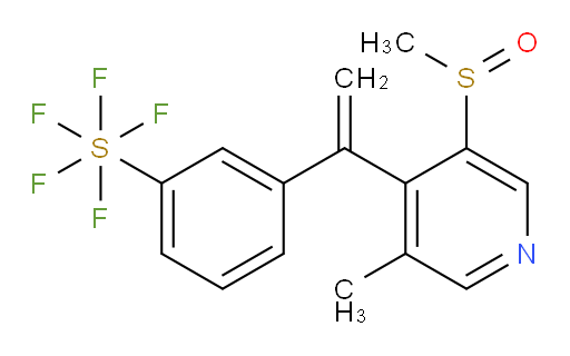 3-(1-(3-methyl-5-(methylsulfinyl)pyridin-4-yl)vinyl)(pentafluoromercapto)benzene
