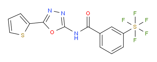 [3-[[[5-(2-thienyl)-1,3,4-oxadiazol-2-yl]amino]carbonyl]phenyl]sulfur pentafluoride