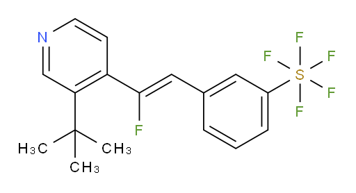 (Z)-3-(2-(3-(tert-butyl)pyridin-4-yl)-2-fluorovinyl)(pentafluoromercapto)benzene