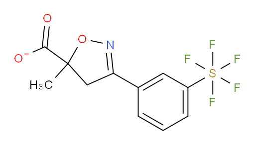 [3-(5-Carboxylato-4,5-dihydro-5-methyl-3-isoxazolyl)phenyl]pentafluorosulfate(1-)