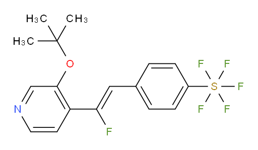 (Z)-4-(2-(3-(tert-butoxy)pyridin-4-yl)-2-fluorovinyl)(pentafluoromercapto)benzene