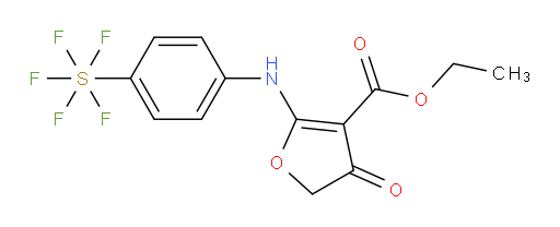 [4-[[3-(Ethoxycarbonyl)-4,5-dihydro-4-oxo-2-furanyl]amino]phenyl]sulfur pentafluoride